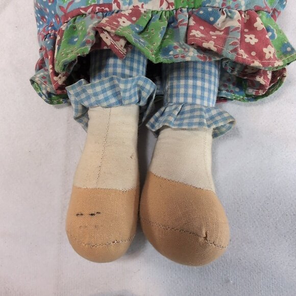 Knickerbocker Holly Hobbie Day 'N Night Eyes Open & Close Blue Dress Vintage Rag - Picture 4 of 11